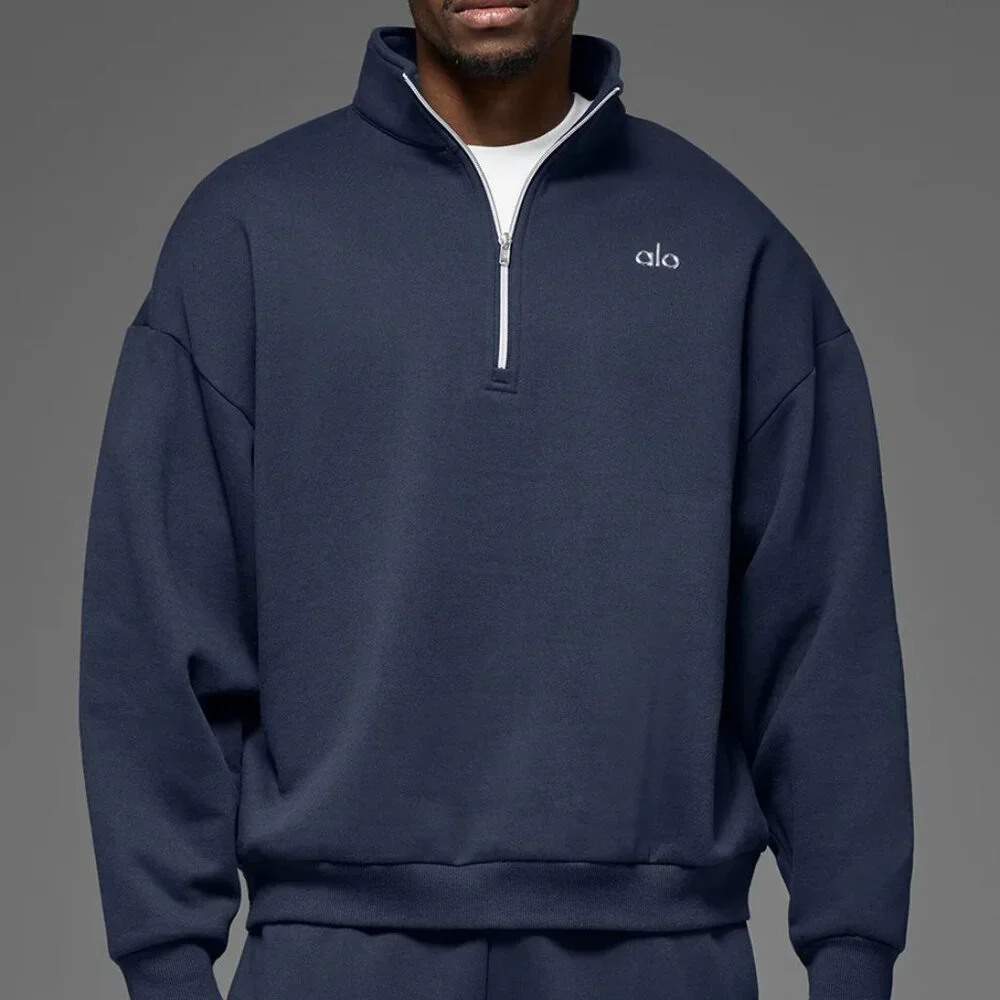 ALO Yoga | Jackets & Coats | Alo Yoga Accolade 4 Zip Pullover Navy
